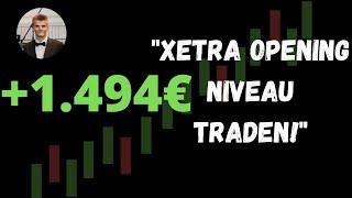 DAX Trading Live | Wie ich das Opening Niveau nutze! [ Deutsch / German]