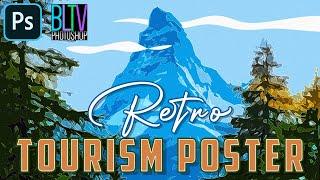 Photoshop: Create Stunning, Retro, Travel Tourism Posters!