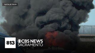 Fiery crash leaves 1 dead on I-80 in Sacramento