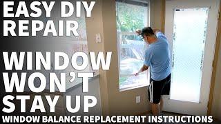 Window Won't Stay Up - Block and Tackle Window Balance Spring Replacement and Repair