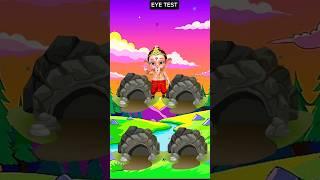 गणेश जी और मूषक  Focus test for genius ,Ganesh ji #cartoon #Ganesh #focustest #youtubeshorts