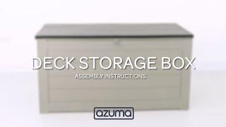 How to Assemble the Azuma Garden Deck Storage Box