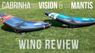 Cabrinha Mantis (v4) and Vision (v2)  WING REVIEW