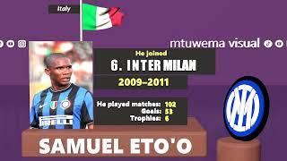 Samuel Eto'o his carrier clubs