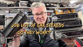 Testing a job lot of car stereos, do any of them work?