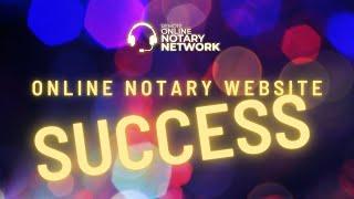 Online Notary Website Success