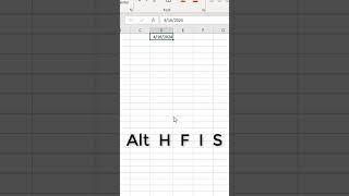 Instantly create a list of dates in Excel #shortsfeed #exceltricks #exceltips #excel