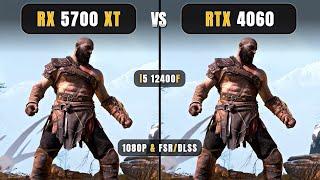 RX 5700 XT vs RTX 4060 | i5 12400F - 1080P & DLSS/FSR | Test in 11 Games