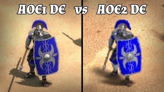 AoE1 DE vs AoE2 DE: Return of Rome (Unit Graphics Comparison)
