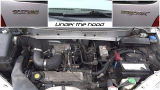 Under the hood - Suzuki Wagon R+ 1.3 VVT