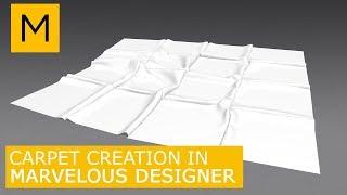 Floor Rug (carpet) model in Marvelous Designer  | Tutorials for beginners