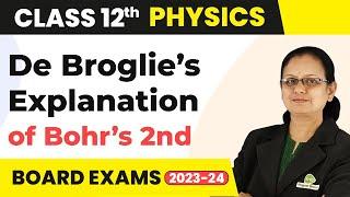 De Broglie’s Explanation for Bohr’s Second Postulate of Quantization Atoms Class 12 Physics 2022-23