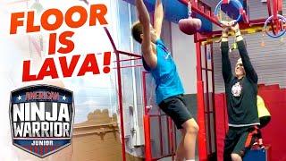 FLOOR IS LAVA - NINJA EDITION!! [Beckstrand Family Ninjas] | American Ninja Warrior Junior