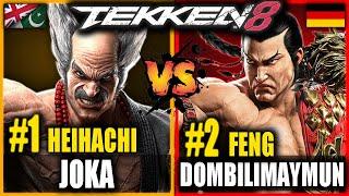 JoKa (#1 Ranked Heihachi) vs DombiliMaymun (#2 Ranked Feng) - PRO Tekken 8 Replays