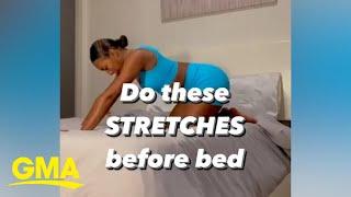 Best stretches to do before bedtime l GMA