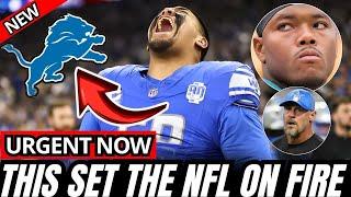 HOURS BEFORE THE GAME, LIONS CONFIRM NEWS THAT SURPRISES EVERYONE! DETROIT LIONS NEWS TODAY!