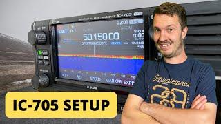 Icom IC-705 Basic Setup and Overview