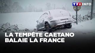 Alerte neige, verglas et vent : la tempête Caetano balaie la France