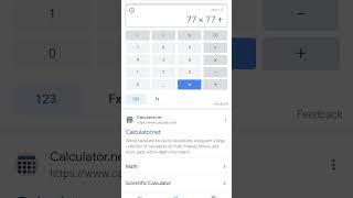 77 multiply 77 plus 77 decide 0 equal infinity