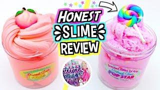 100% HONEST Slime Review! FAMOUS SLIME SHOP REVIEW! Scented Slimes By Amy Package!