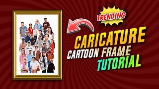 NEW TRENDING CARICATURE CARTOON FRAME PHOTO EDITING | CARICATURE CARTOON PHOTO EDITING | ASIF OMAR