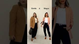 Look plus size para trabalho com blazer elegante #plussize #moda #blazer