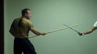 Tai chi spear disarming the tai chi sword