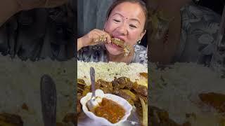 Extremely Spicy Mutton Curry , mutton ribs ,and Spicy Achhar || Rubi Rai Mukbang
