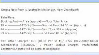 Omaxe Chandigarh - INFO @ +91 9999684905 - Omaxe floors Chandigarh - Omaxe Mullanpur floors