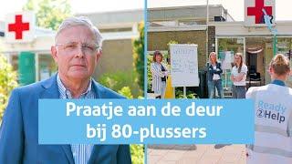 Praatje maken aan de deur bij 80-plussers