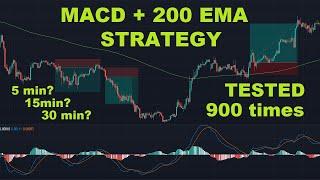 Simple MACD + 200 EMA Trading Strategy Tested 900x Times