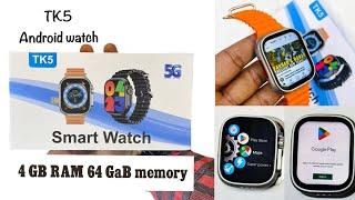 Tk5-5G watch Wi-Fi-YouTube-Facebook-TikTok-Instagram-4G-Ram-64ROM-HD Display-49 MM#androidwatch