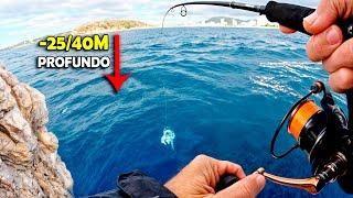 Pescando entre 25/40Metros ¡Salió PESCADO RICO! [Pesca en Mallorca] ¡¡Catch&Cook!!