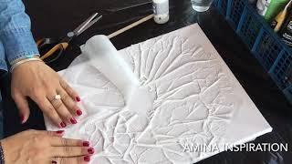 #DIY #tableau #idée #peinture حيل وافكار لصنع لوحة فنية بأبسط الطرق