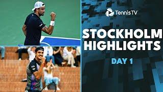 Berrrettini Takes On Darderi; Sonego, Griekspoor & More Feature | Stockholm 2024 Day 1 Highlights