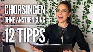 Singen im Chor ohne Anstrengung - 12 Tipps für alle Stimmlagen