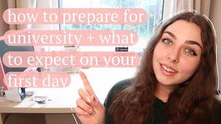 how to prepare for your first day of university + what to expect on your first day of university