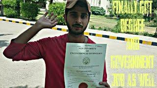 GOT DEGREE FROM NED | Abdullah Zakir World | @NEDUETofficial
