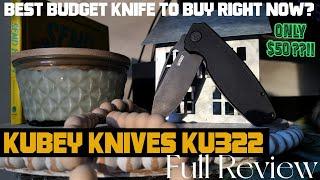 Best Budget EDC Folding Knife For Under $50 - Kubey Knives KU322 Review