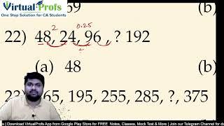 FREE CA Foundation LR Online Classes - Number Series, Coding and Decoding and Odd Man Out Lec 2