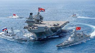 Royal Navy Aircraft Carrier SURROUNDED by Chinese and Russian Ships, Then THIS Happened...