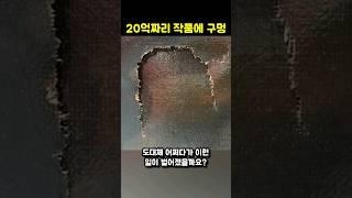 20억 짜리 작품에 구멍을 낸 아이