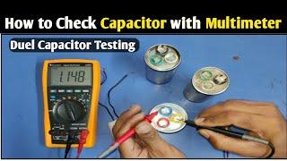 Duel Run Capacitor Testing with Multimeter!How to Check Duel Capacitor with Multimeter