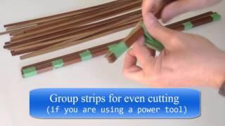DIY Floor strips for dollhouses and room-boxes flooring