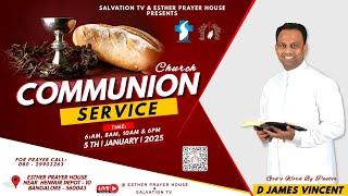 SUNDAY 2ND SERVICE LIVE | 05.01.2025 | MESSAGE  BY PASTOR. D JAMES VINCENT | ESTHER PRAYER HOUSE