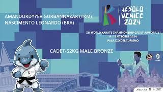 World Venice //Jesolo cadet -52kg male Bronze:AMANDURDYYEV GURBANNAZAR(TKM) NASCIMENTO LEONARDO(BRA)