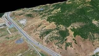 Novato Landslide 2023, v3, US-101, California, Aerial Imagery and Slope Map Draped On 1-meter DEM