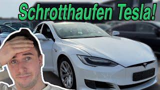 Vor Tesla Fehlkauf bewahrt: Total vergammeltes Tesla Model S besichtigt