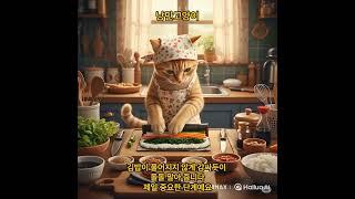 김밥을 만들어 봤어요
