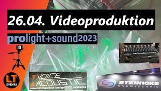 Videoproduktion am laufenden Band | Prolight + Sound 2023 mit Robin + Lauritz | #3